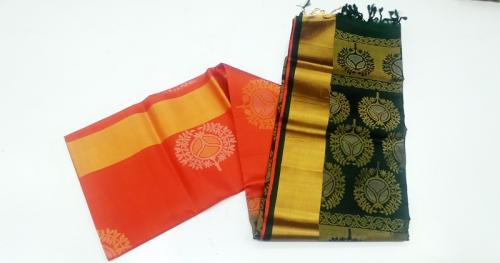SOFT SILK SAREE WITH BLOUSE